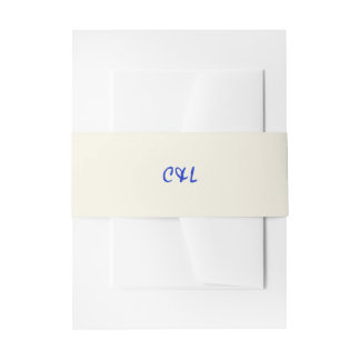 Retro Handgeschriebenes Whimsical Blue Einladungsbanderole