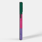 Retro handgestrickte bunte Patchwork-Quadrate Case-Mate iPhone Hülle (Rückseite / Rechts)