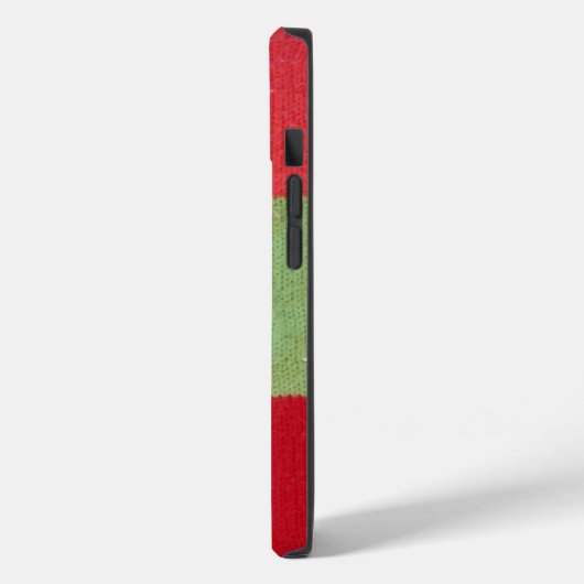 Retro handgestrickte bunte Patchwork-Quadrate Case-Mate iPhone Hülle (Rückseite / Links)