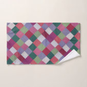 Retro handgestrickte bunte Patchwork-Quadrate Handtuch (Handtuch)