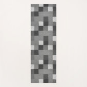 Retro handgestrickter schwarz-weißer Patchwork-Yog Yogamatte (Vorderseite)