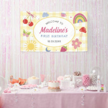 Retro-Handgezeichnete skurrile Geburtstagsfeier