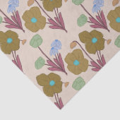 Retro Handrawn Rustikale Blume Seidenpapier (Detail)