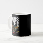Retro Hands Off Protest Public Lands Medicare Patr Kaffeetasse (Vorderseite Links)