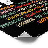 Retro Hands Off Protest Public Lands Medicare Patr Poster (Ecke)