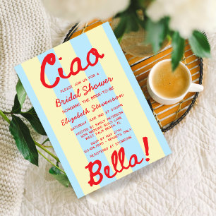 Retro-Handschrift Italienischer Sonnenuntergang Br Einladung