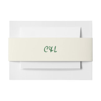 Retro-Handschrift Whimsical Grün Einladungsbanderole