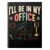 Retro Handwerker Werkstatt Funny Car Mechanic Notizblock (Vorderseite)