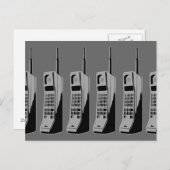 Retro Handy Grafik Postkarte (Vorne/Hinten)