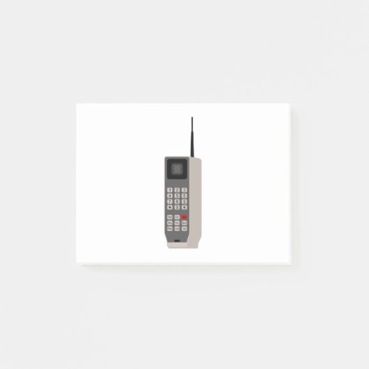 Retro-Handy Post-it Klebezettel (Vorderseite)