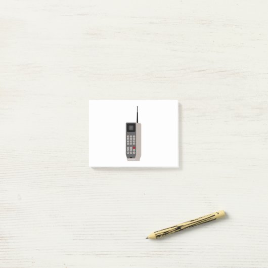 Retro-Handy Post-it Klebezettel (Auf Schreibtisch)