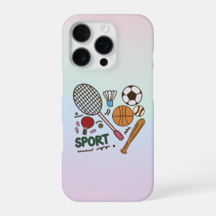 Retro-Handyhülle mit Pastell-Ästhetik Spieltag iPhone 16 Pro Hülle