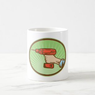Retro Handyman Akku-Schrauber Kaffeetasse