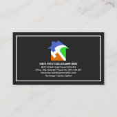 Retro Handyman Tools Motif, seltsame Jobs Visitenkarte (Rückseite)