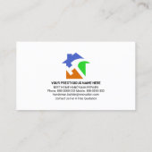 Retro Handyman Tools Motif, seltsame Jobs Visitenkarte (Rückseite)