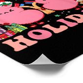 Retro Hap Pe Holidays Weihnachtsdialyse Nurse Ki Poster (Ecke)