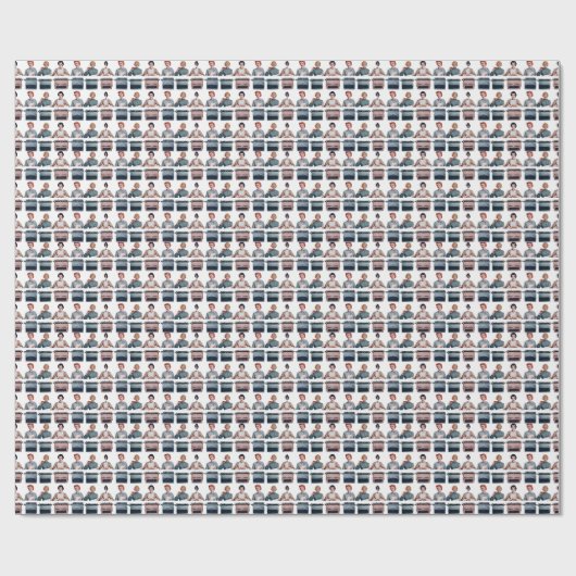 Retro Happy Administrative Professionals Day  Geschenkpapier (Flach)