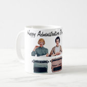 Retro Happy Administrative Professionals Day  Kaffeetasse (Vorderseite Links)