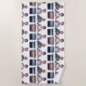 Retro Happy Administrative Professionals Day  Strandtuch (Vorderseite)