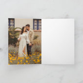 Retro Happy Birthday 3 Photo Karte (Innenseite)