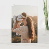 Retro Happy Birthday 6 Photo Karte (Rückseite)