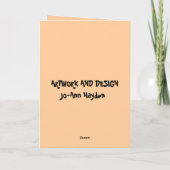 RETRO HAPPY BIRTHDAY-Karte Karte (Rückseite)