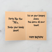 RETRO HAPPY BIRTHDAY-Karte Karte (Innenseite)