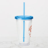 Retro Happy Blume Graphic Acryltrinkbecher (Rechts)