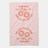 Retro Happy Blume Graphic Geschirrtuch (Vertikal)