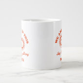 Retro Happy Blume Graphic Jumbo-Tasse (Vorderseite)