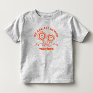 Retro Happy Blume Graphic Kleinkind T-shirt