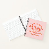 Retro Happy Blume Graphic Notizblock (Innenseite)