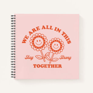 Retro Happy Blume Graphic Notizblock