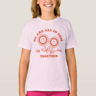 Retro Happy Blume Graphic T-Shirt