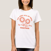 Retro Happy Blume Graphic T-Shirt (Vorderseite)