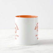 Retro Happy Blume Graphic Tasse (Zentrum)