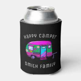 Retro Happy Camper Individuelle Name Dosenkühler