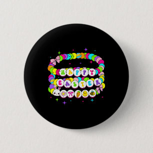Retro Happy Easter Bracelet Bunny Spring Funny Est Button