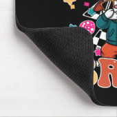 Retro Happy Easter Bruh Niedlich Bunny Dabbing Kle Mousepad (Ecke)