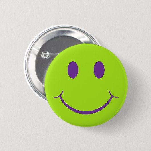Retro Happy Face Button (Vorne & Hinten)