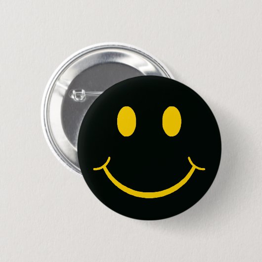 Retro Happy Face Button (Vorne & Hinten)