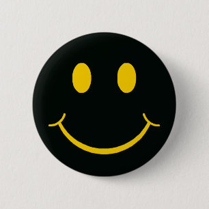 Retro Happy Face Button