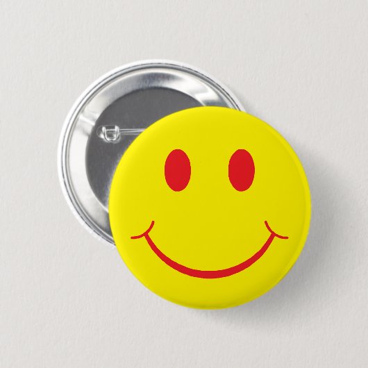 Retro Happy Face Button (Vorne & Hinten)