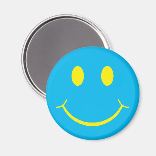 Retro Happy Face Magnet (Vorderseite/Rückseite)