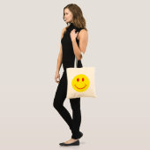 Retro Happy Face Tragetasche (Vorderseite (Model))