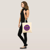 Retro Happy Face Tragetasche (Vorderseite (Model))