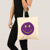 Retro Happy Face Tragetasche (Vorderseite (Produkt))