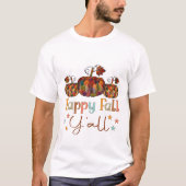 Retro Happy Fall Y'all - Fall T-Shirt (Vorderseite)