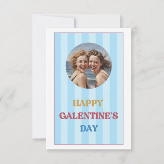 Retro Happy Galentines Day Card für den Freund Karte
