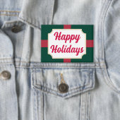 Retro Happy Holidays Button (Insitu)